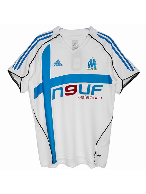Olympique de Marseille home retro jersey soccer uniform men's first football tops shirt 2005-2006